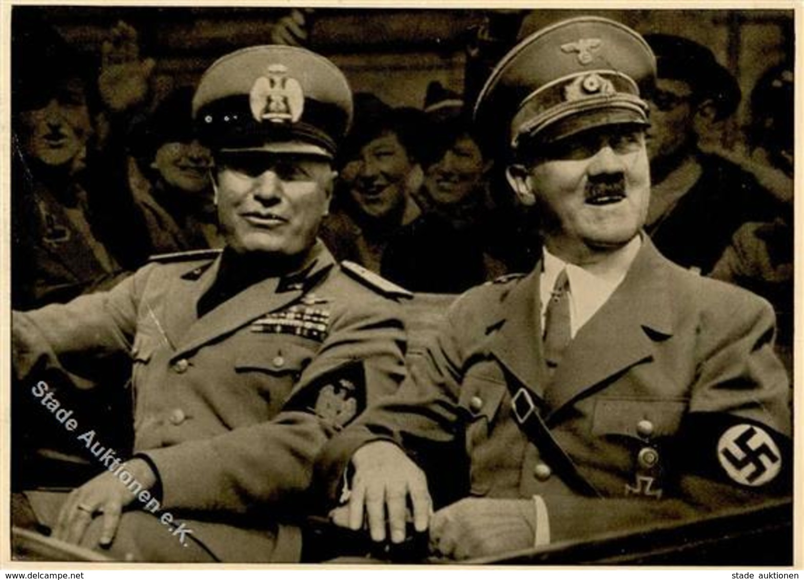 Hitler Mussolini WK II  Foto AK I-II - Guerre 1939-45