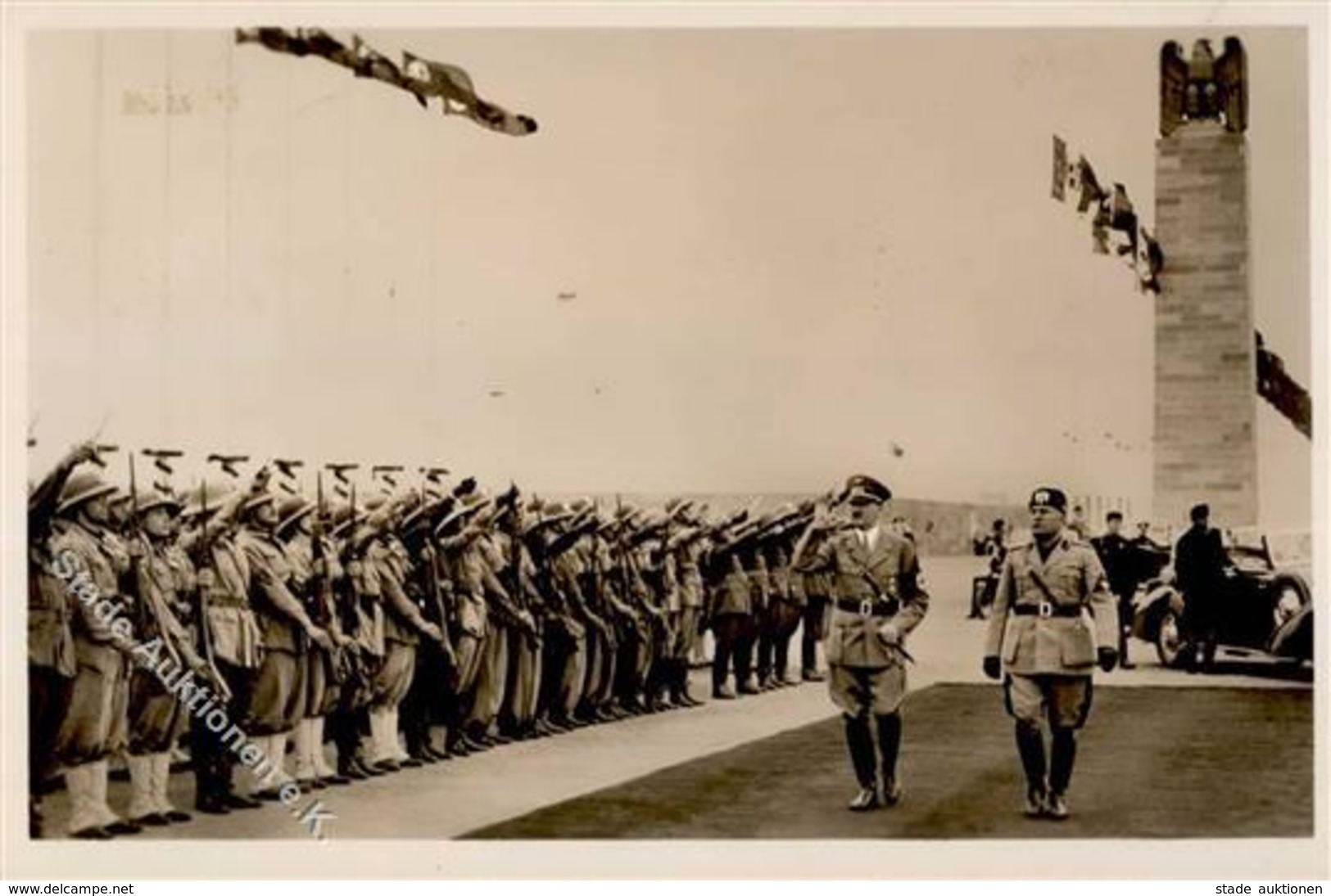 Hitler Mussolini WK II PH It. 17 I-II - War 1939-45