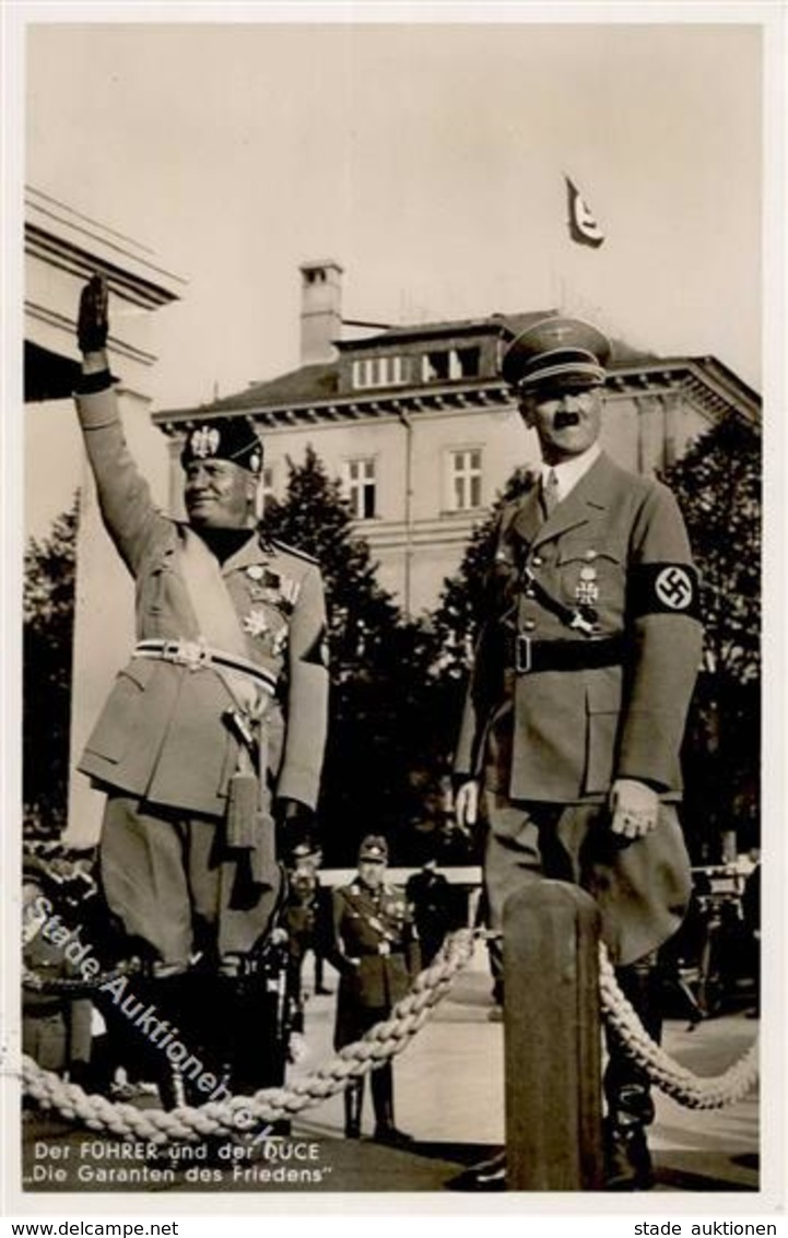 Hitler Mussolini WK II PH M 6 Foto AK I-II - War 1939-45