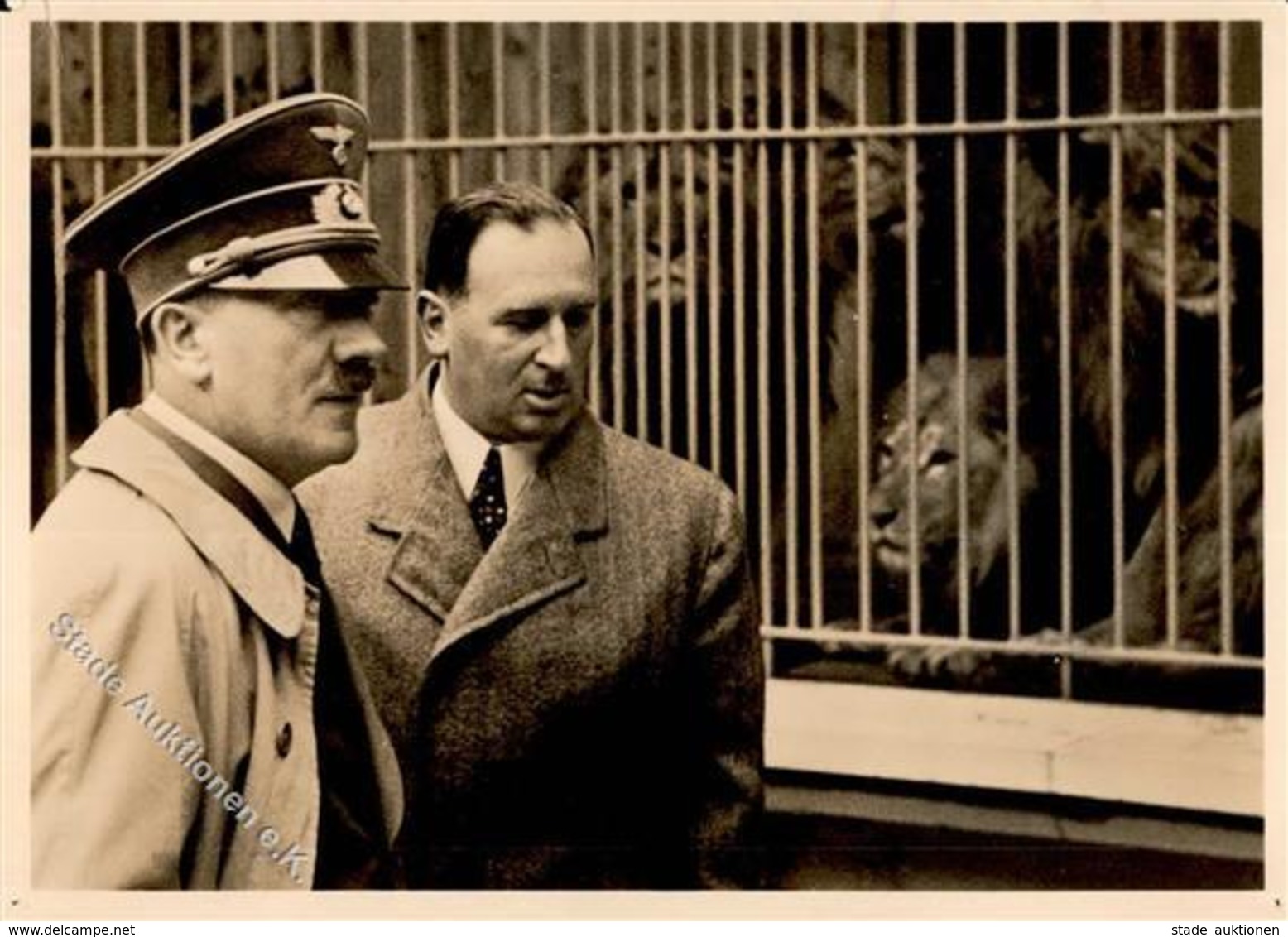 Hitler Nürnberg (8500) Besuch Im Tierpark WK II PH 1177 I-II (Reißnagelloch) - Weltkrieg 1939-45