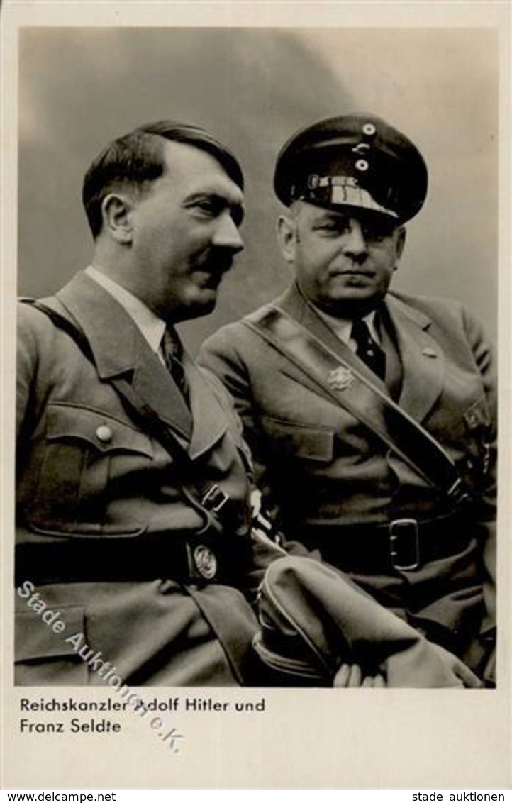 Hitler Seldte, Franz WK II PH 334 Foto AK I-II - War 1939-45