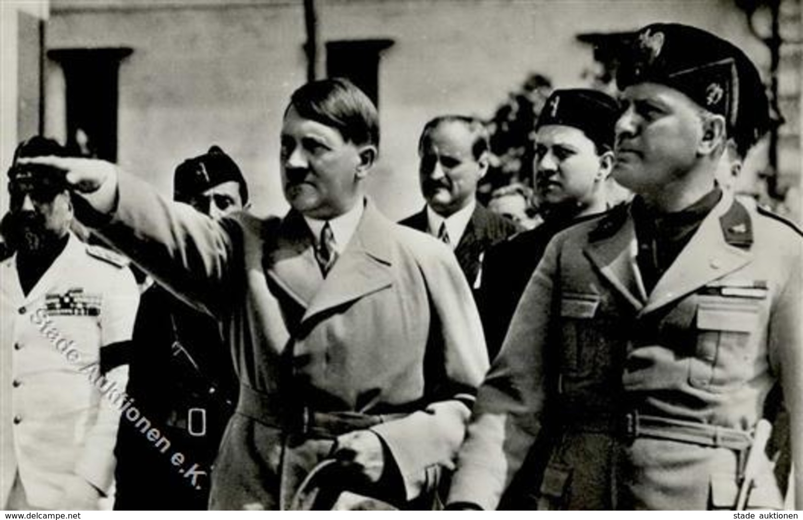 Hitler WK II Mussolini Foto AK I-II - Guerre 1939-45