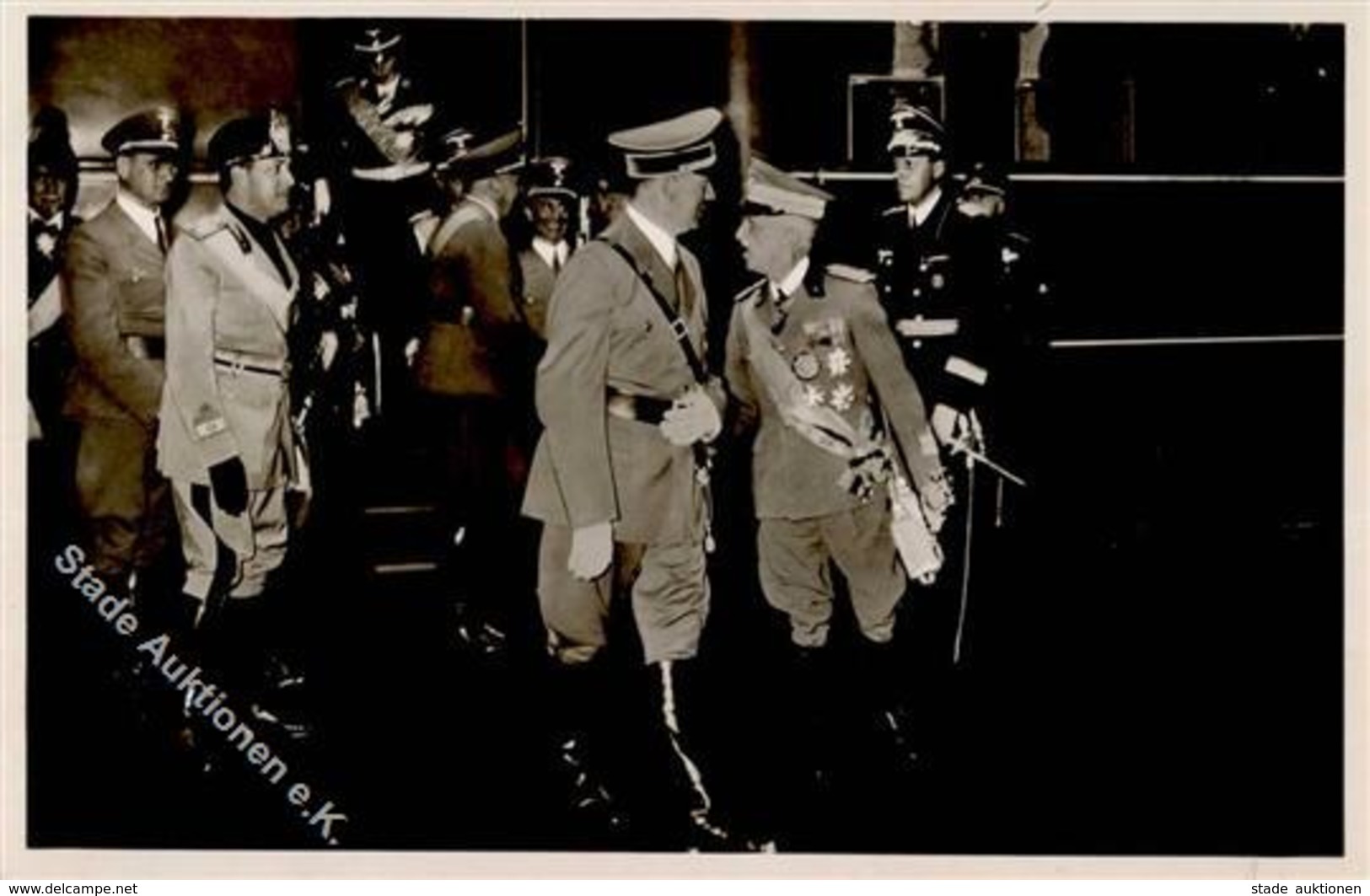 Hitler WK II Mussolini PH It. 3 Foto AK I-II - Guerre 1939-45