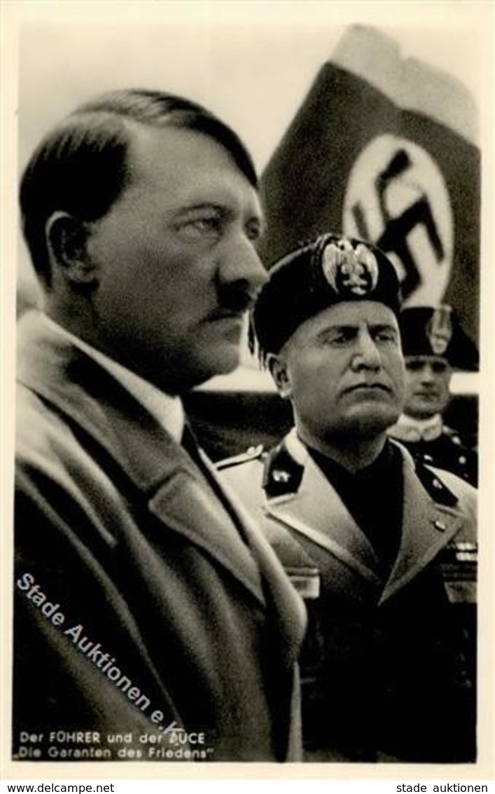 Hitler WK II Mussolini PH M 4 Foto AK I-II - Weltkrieg 1939-45