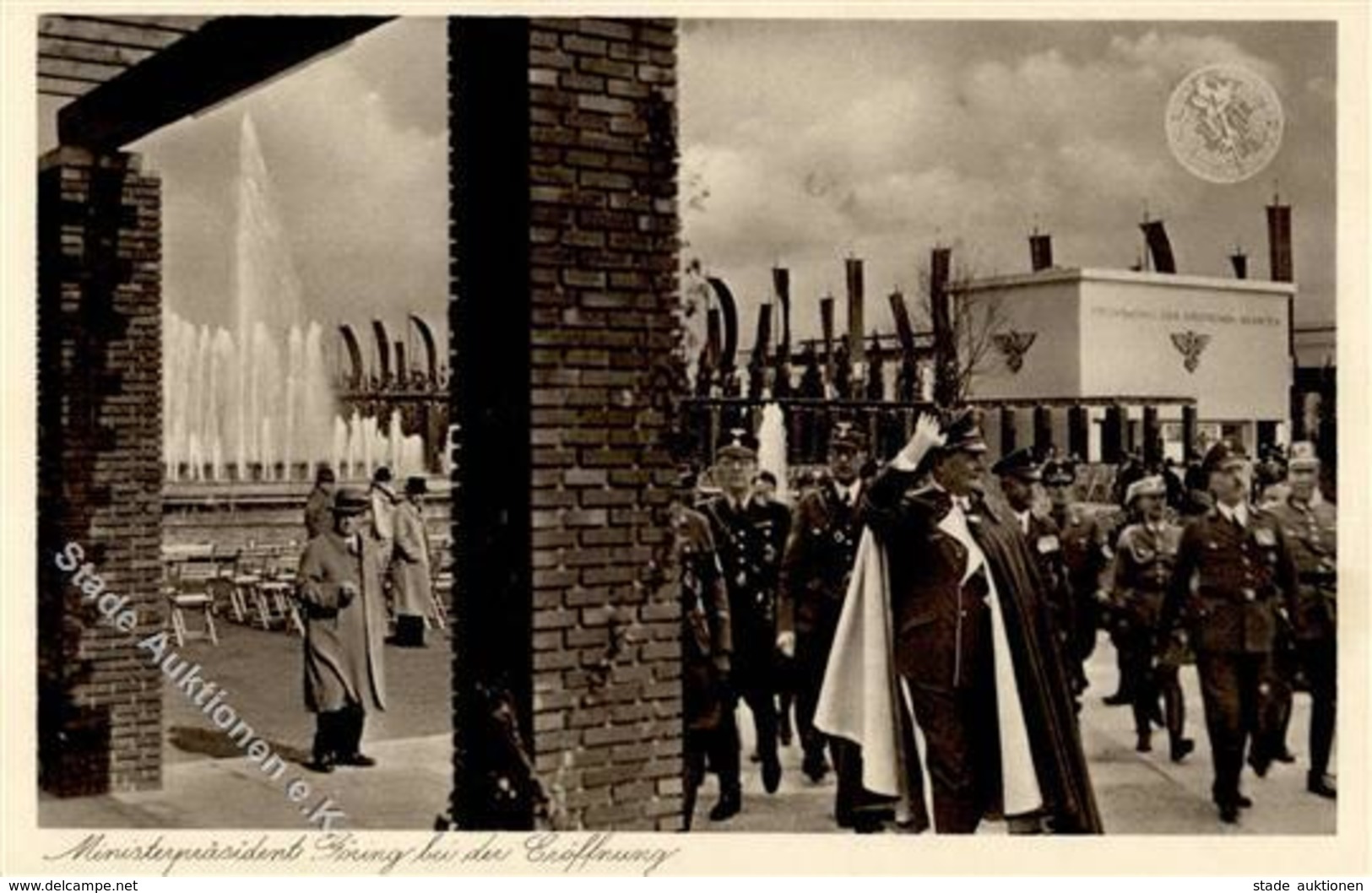 Göring Düsseldorf (4000) WK II Eröffnung Ausstellung Schaffendes Volk  I-II Expo - War 1939-45