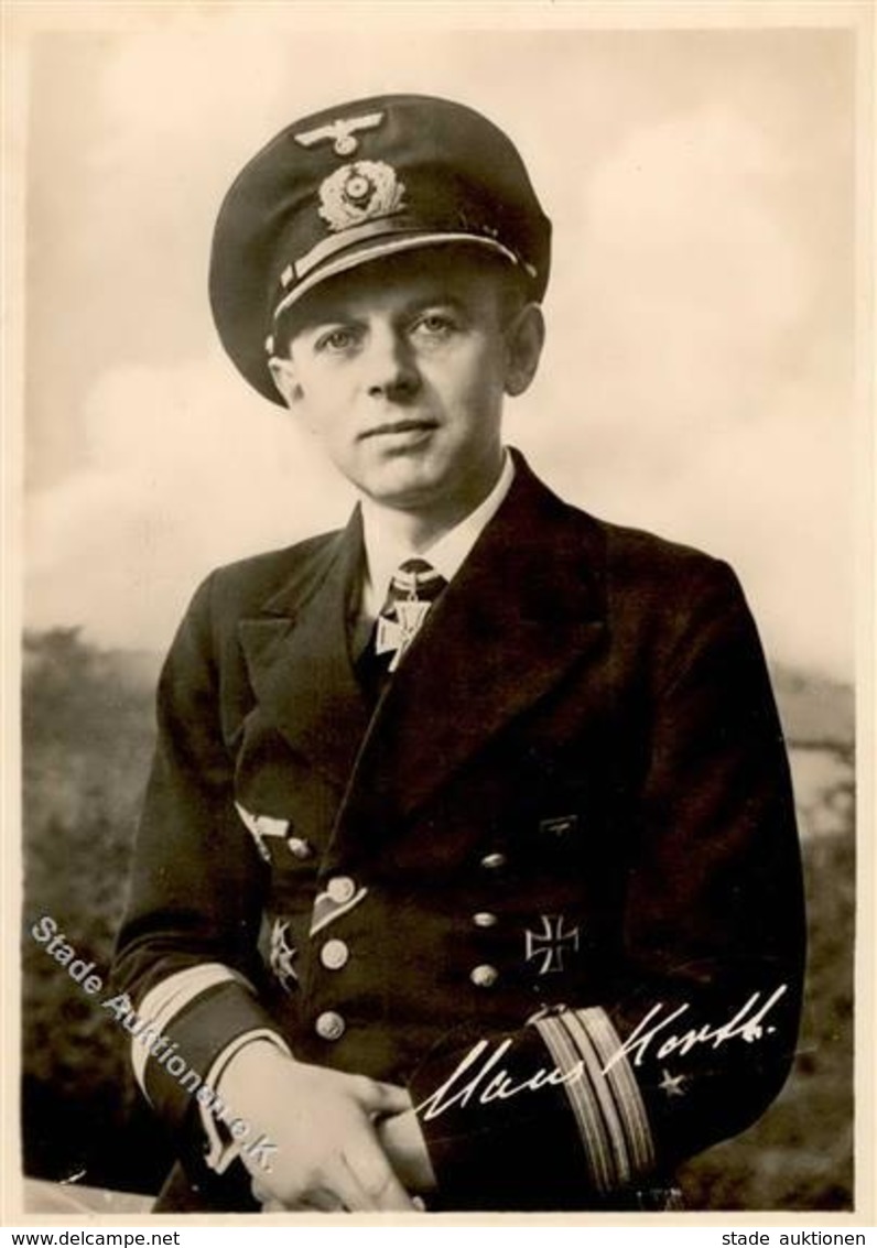 Ritterkreuzträger Claus KORTH - Verleihungskarte (keine Ak) I - Guerre 1939-45