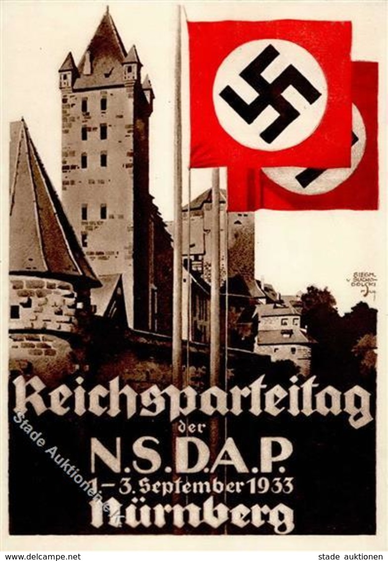 Reichsparteitag Nürnberg (8500) WK II 1933 Sign. Suchodolski, S.  I-II - Guerre 1939-45