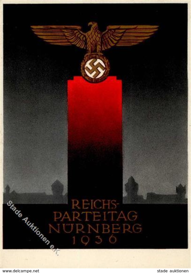 Reichsparteitag Nürnberg (8500) WK II 1936 Sign. Klein, Richard Künstlerkarte I-II - Guerre 1939-45