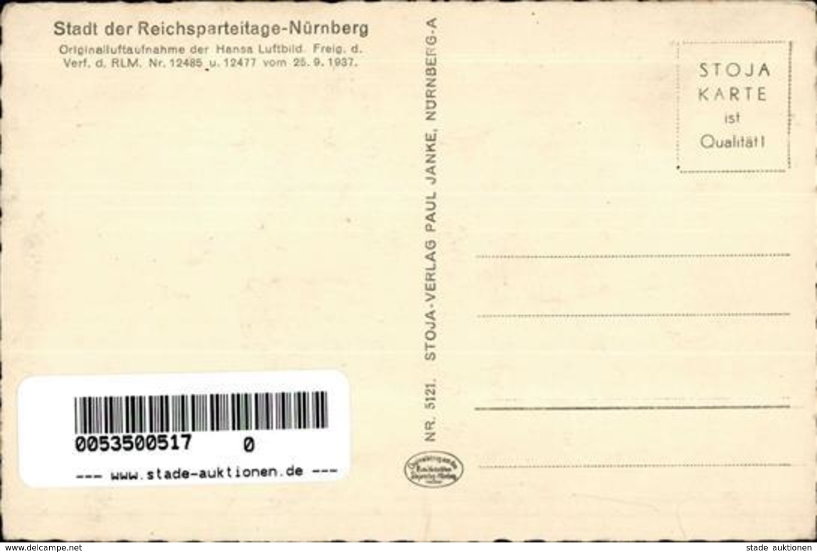 Reichsparteitag Nürnberg (8500) WK II Fliegeraufnahme Foto AK I-II - Guerre 1939-45