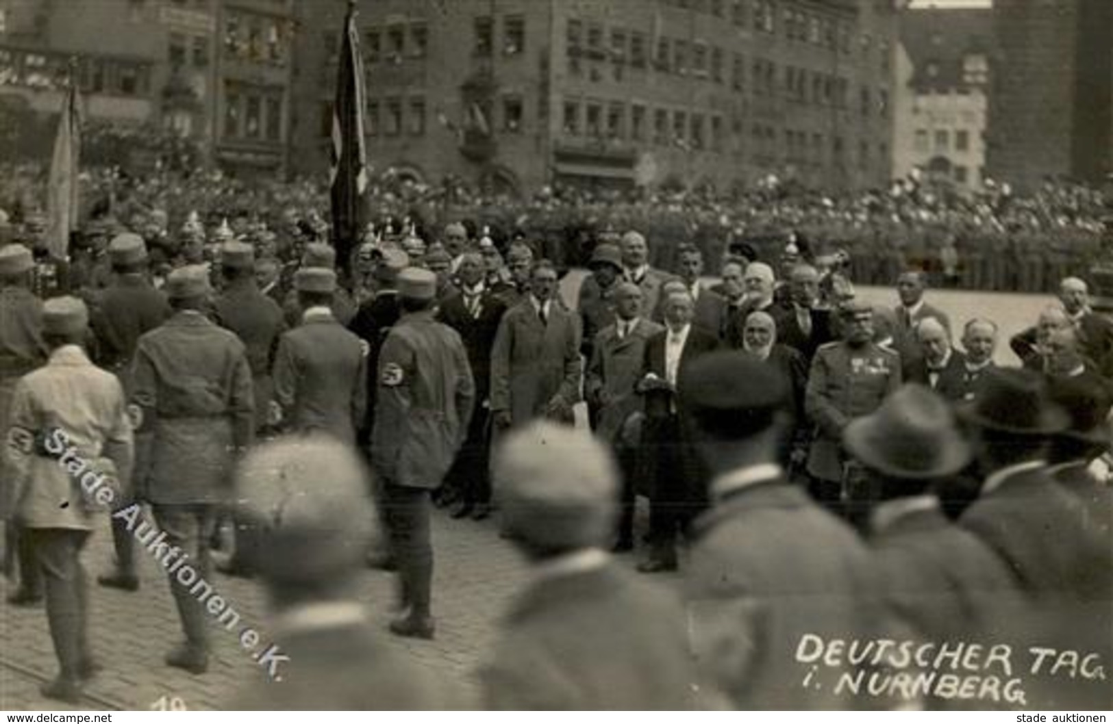 REICHSPARTEITAG NÜRNBERG 1923 WK II - Seltene Foto-Ak Vom DEUTSCHEN TAG In NÜRNBERG 1923 Mit HITLER I-II Selten!! - Guerre 1939-45