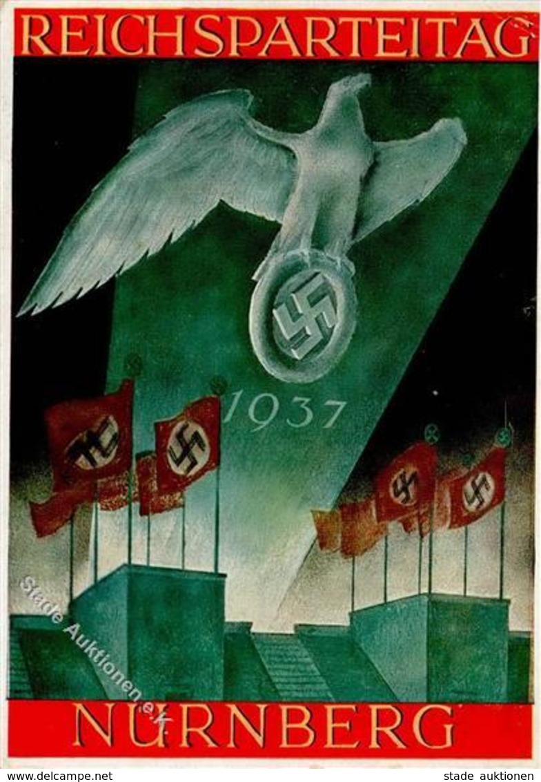 Reichsparteitag WK II Nürnberg (8500) 1937 Künstler-Karte I-II - War 1939-45