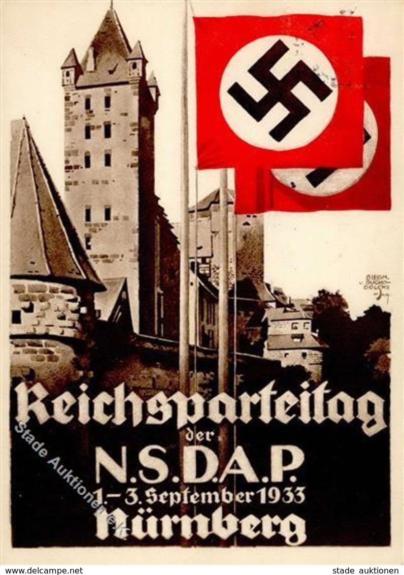 RP NÜRNBERG 1933 WK II - Festpostkarte Mit S-o I-II - War 1939-45