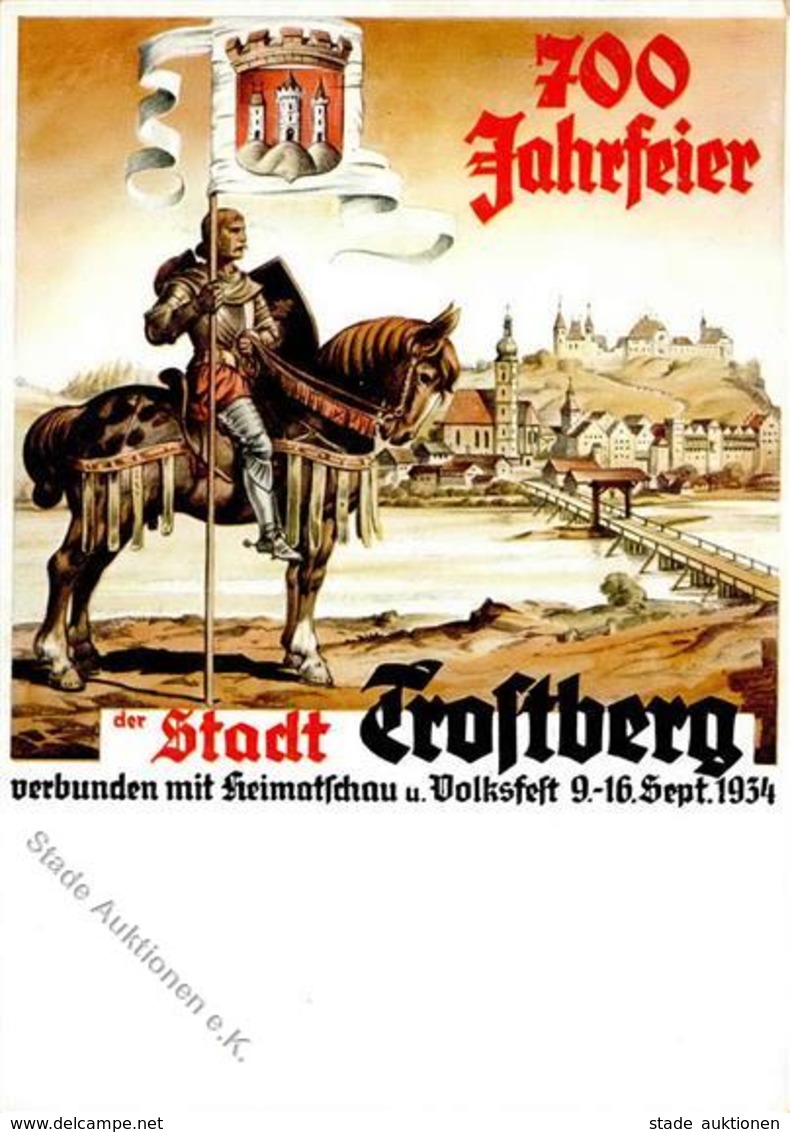 TROSTBERG WK II - 700 Jahrfeier Und VOLKSFEST 1934 - Festkarte I-II - Weltkrieg 1939-45