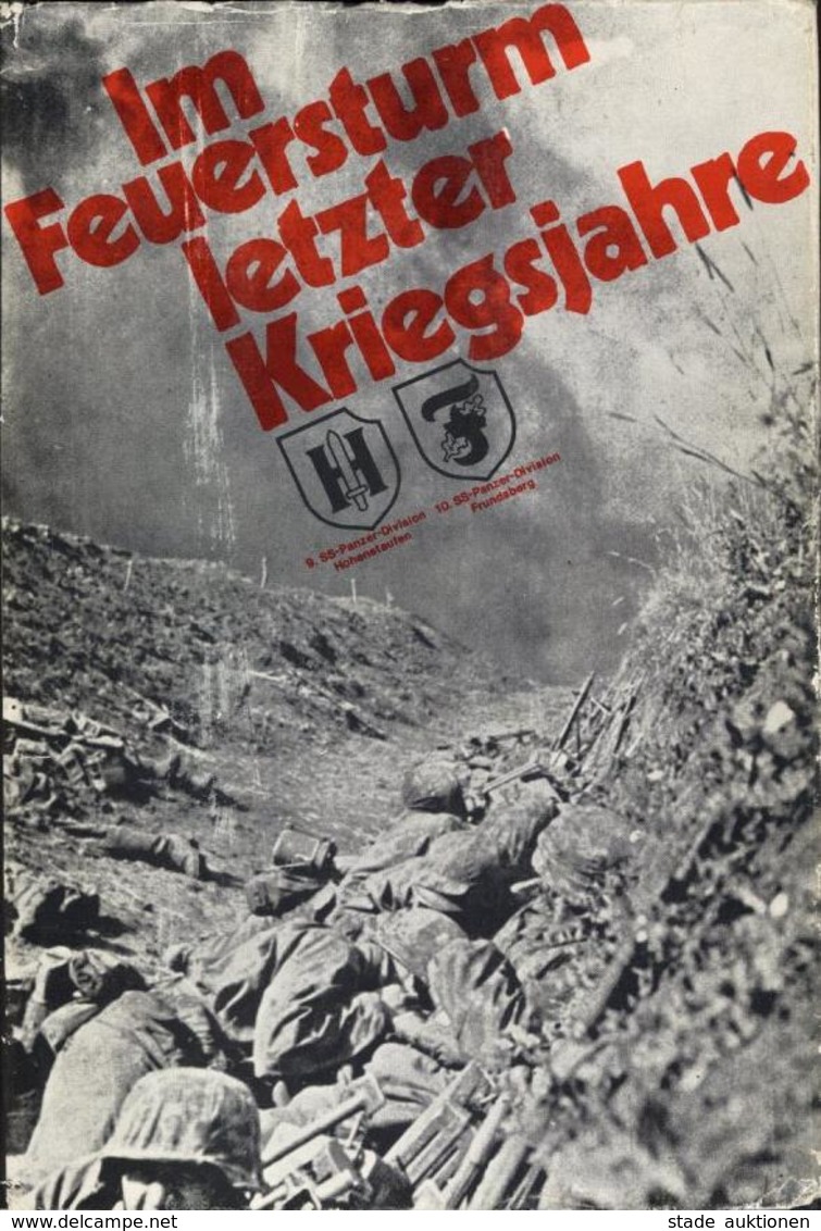 SS Buch WK II Im Feuersturm Letzter Kriegsjahre Tieke, Wilhelm 1975 Verlag Munin 638 Seiten Div. Abbildungen Schutzumsch - War 1939-45