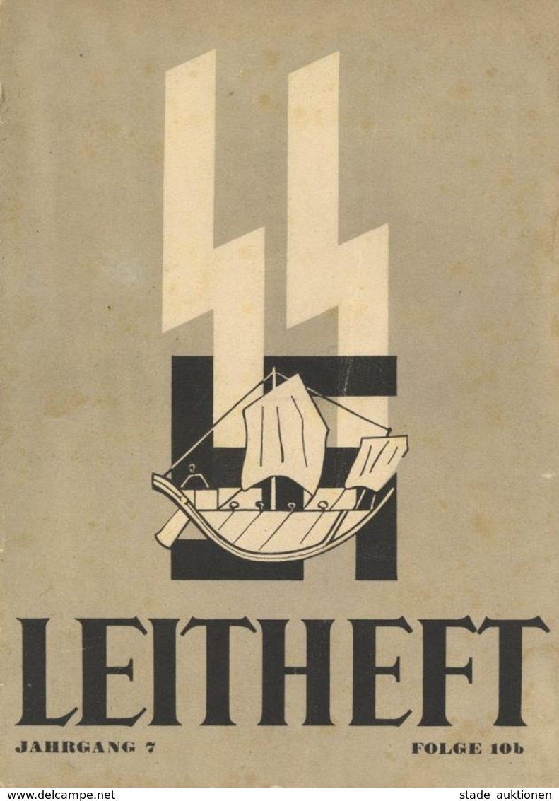 SS WK II Buch SS-Leitheft Kriegsausgabe Jahrg. 7 Folge 10b Hrsg. Der Reichsführer SS 26 Seiten Div. Abbildungen II (flec - Guerre 1939-45
