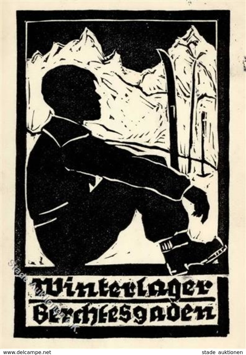 HJ WK II - HITLER-JUGEND-WINTERLAGER BERCHTESGADEN 1936 I - War 1939-45