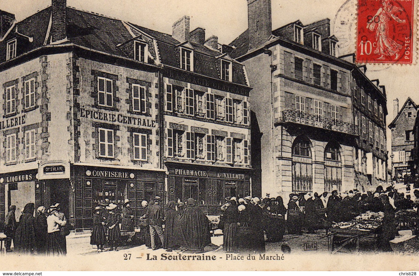 DPT 23 LA SOUTERRAINE Place Du Marché - La Souterraine