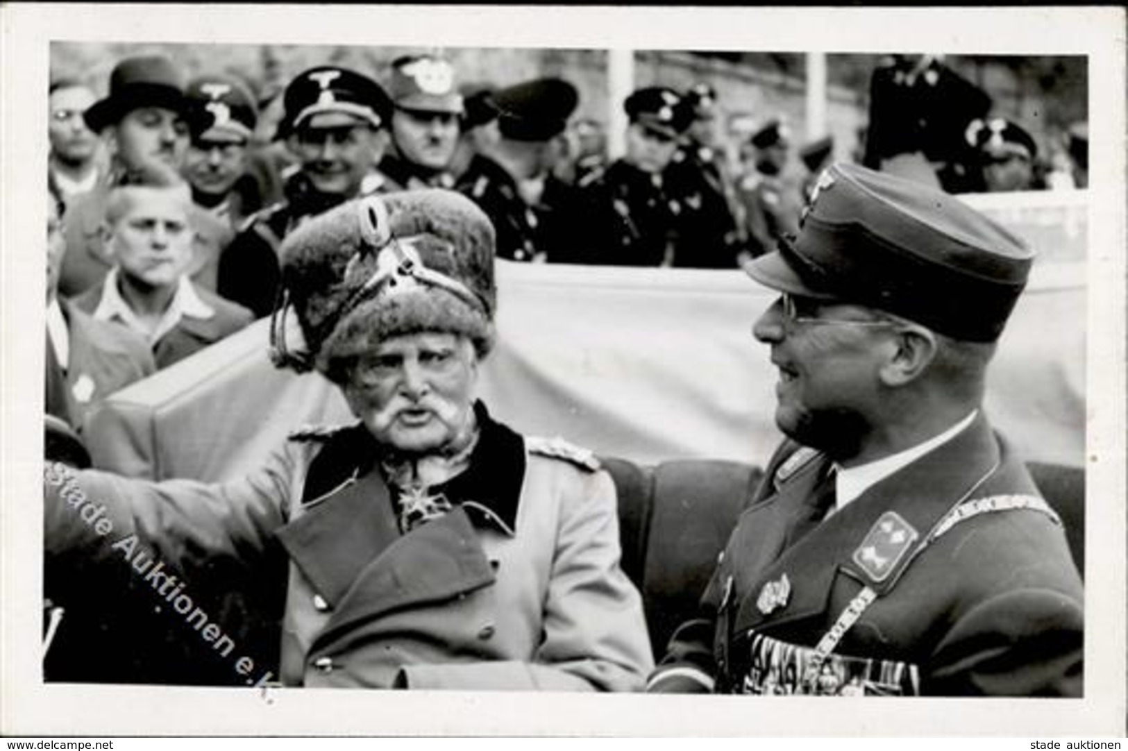 WK II Erfurt (o-5010) August Von Mackensen Und Oberbürgermeister Walter Kießling Foto-Karte I-II - Weltkrieg 1939-45