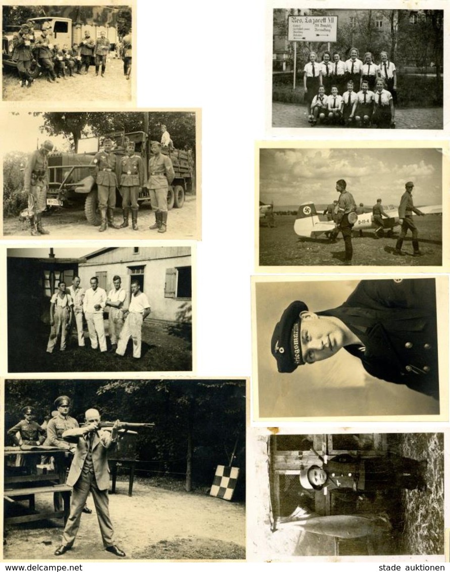 WK II Interessantes Lot Mit 21 Fotos Und 15 Negativen Div. Formate  Lot I-II - Guerre 1939-45