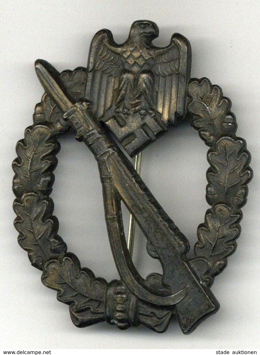 WK II Orden MILITARIA - INFANTERIE-STURMABZEICHEN In Bronze I-II - Guerre 1939-45