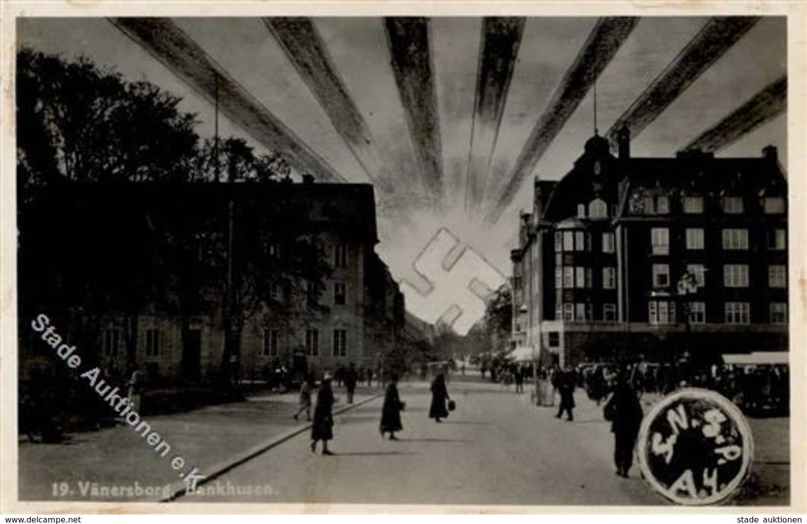 Aufgehende Sonne WK II - VÄNERSBORG,Schweden Der NSDAP SCHWEDEN I-II - Weltkrieg 1939-45