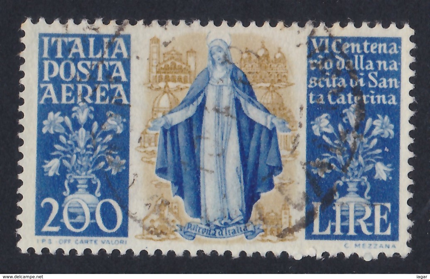 ITALIA 1948 SANTA CATERINA DA SIENA