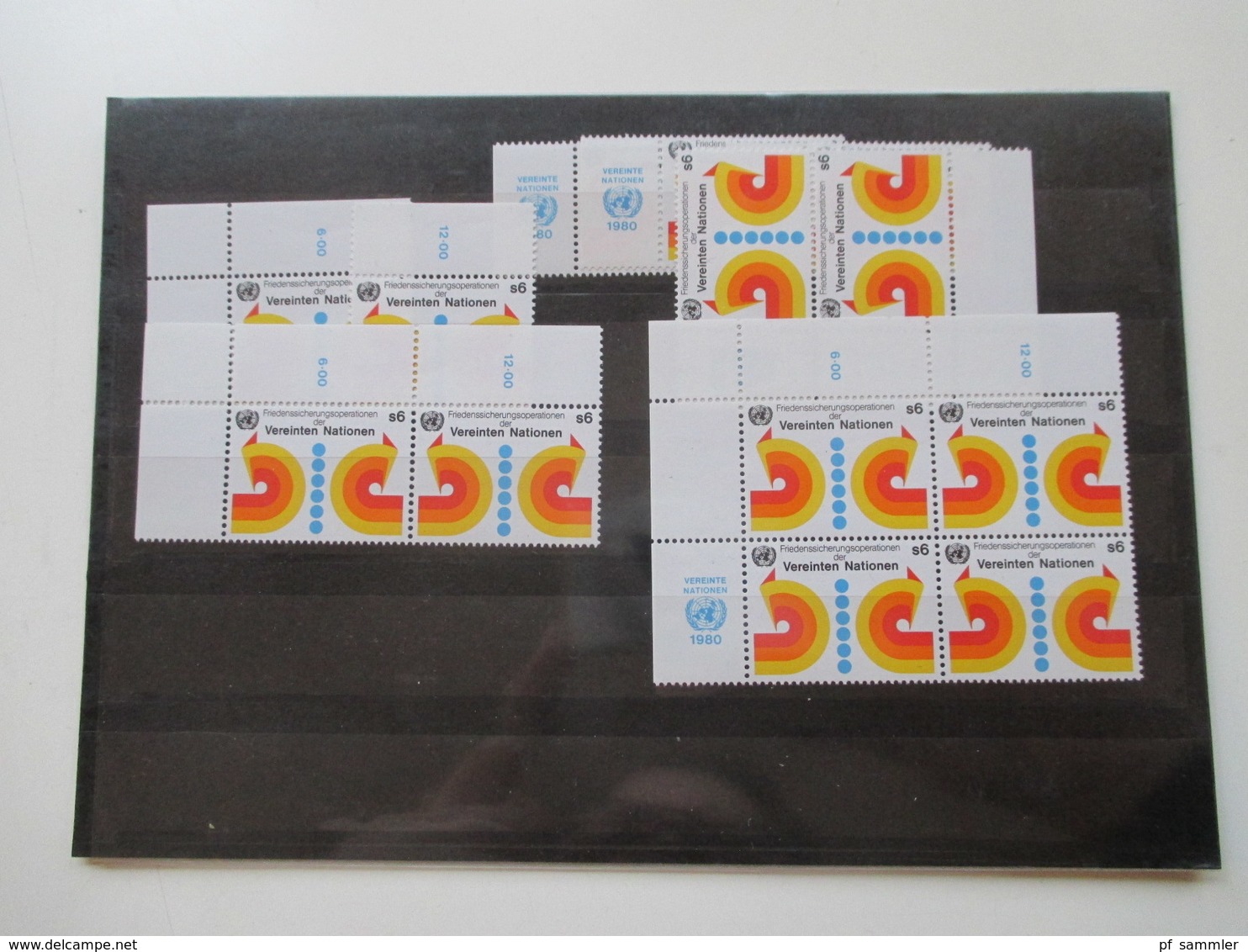 UNO / UN Marken und Blocklager auf 26 großen Steckkarten! 1960 - 80er Jahre! ** und o hoher Katalogwert!! Fundgrube?!