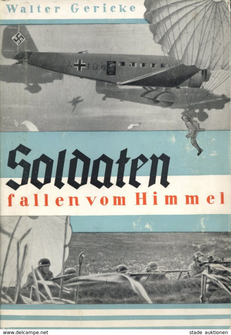 BUCH WK II - FALLSCHIRMJÄGER - Soldaten Fallen Vom Himmel - 120Seiten - 109 Abbildungen, 1940 Umschlag Mängel - I-II - Weltkrieg 1939-45