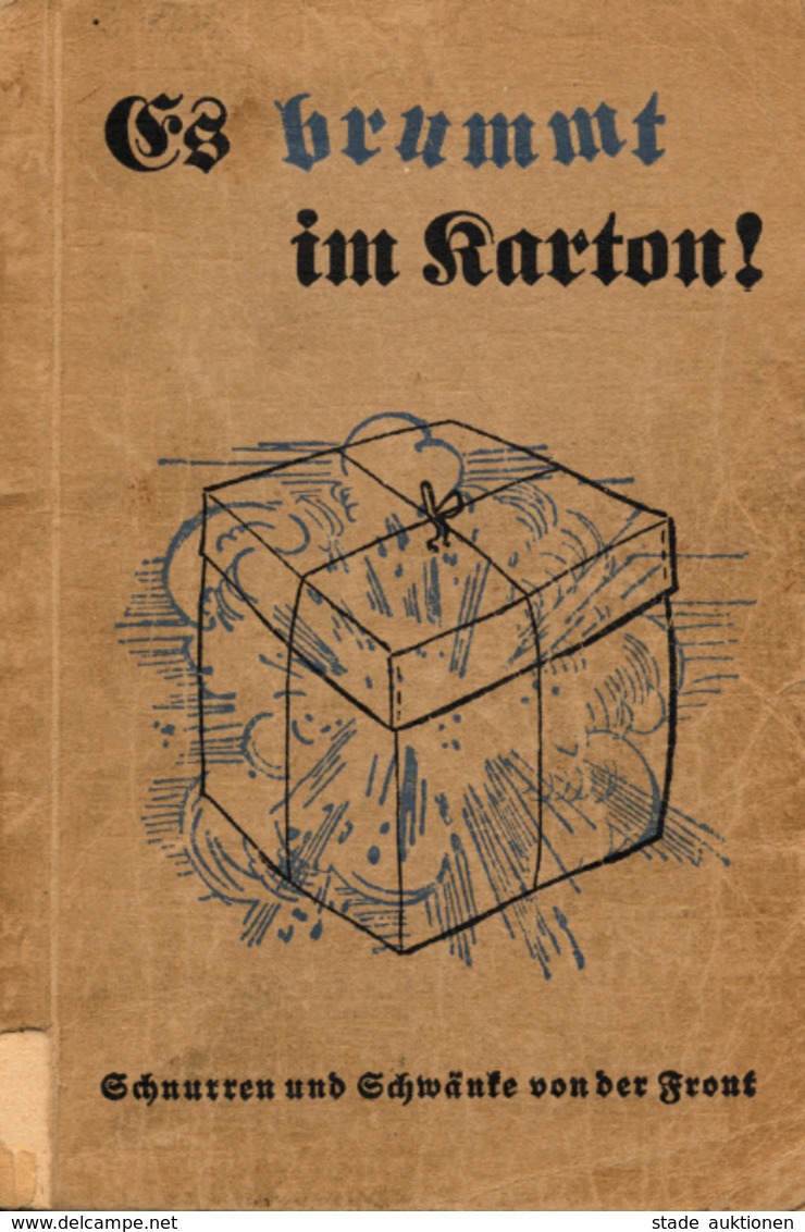 Buch WK II Es Brummt Im Karton Schnurren Und Schwänke Von Der Front Hrsg. Stauder, Josef Zeichnungen Schober, P. J. Verl - Guerre 1939-45