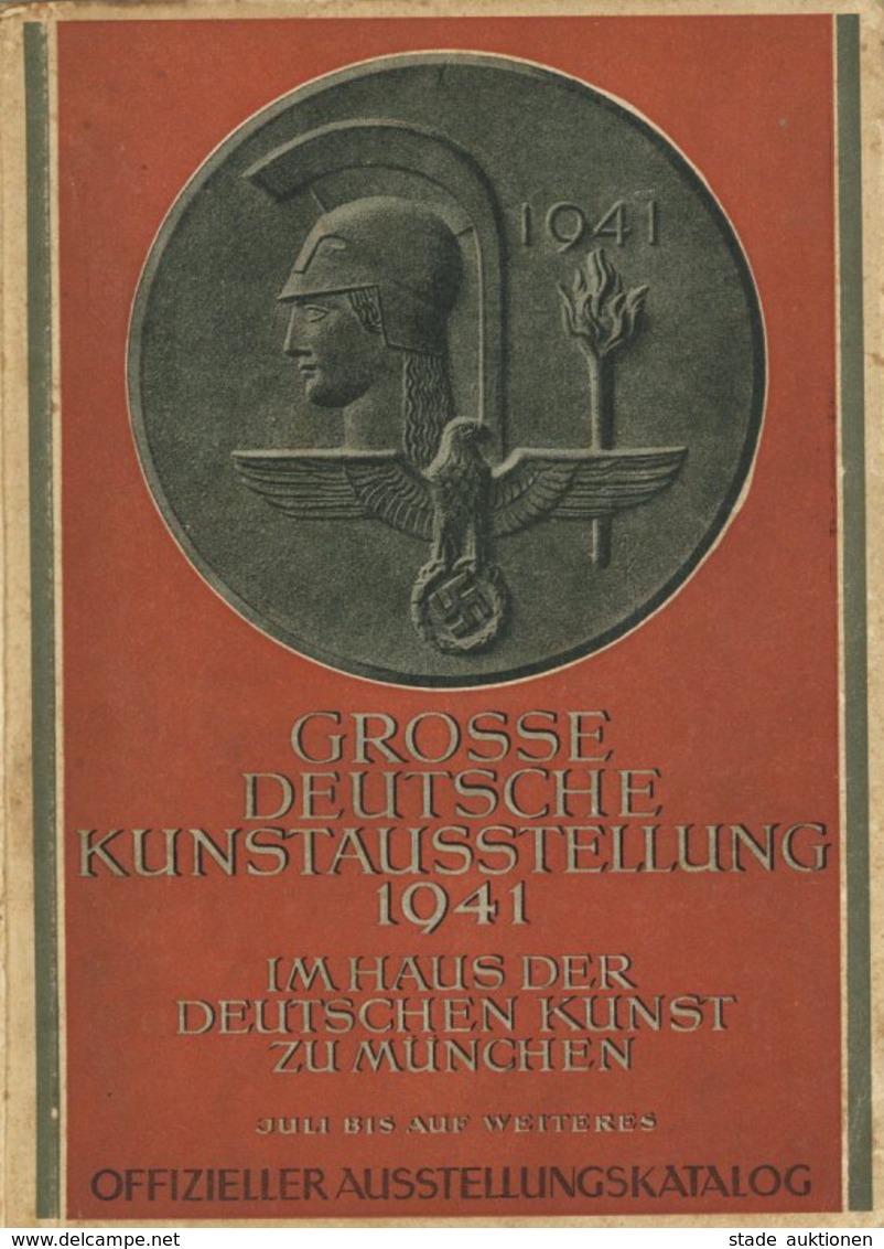 Buch WK II HDK Grosse Deutsche Kunstausstellung 1941 Ausstellungskatalog Verlag F. Bruckmann 97 Seiten Und 68 Abbildunge - Weltkrieg 1939-45