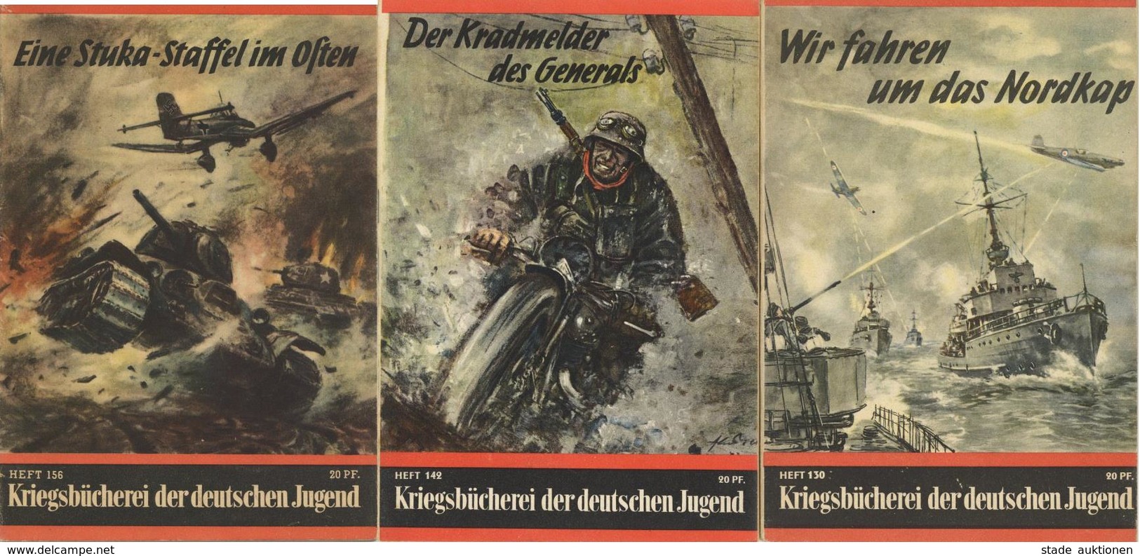 Buch WK II Heft Kriegsbücherei Der Deutschen Jugend Lot Mit 36 Stück Nr. 121 - 156 (151 Fehlt, 150 2x Mit Verschiedenen  - Weltkrieg 1939-45