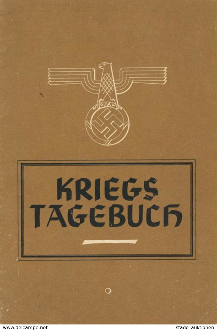 Buch WK II Heft Kriegstagebuch Eintragungen Ab 5.1.1939 Bis 28.8. II - Weltkrieg 1939-45