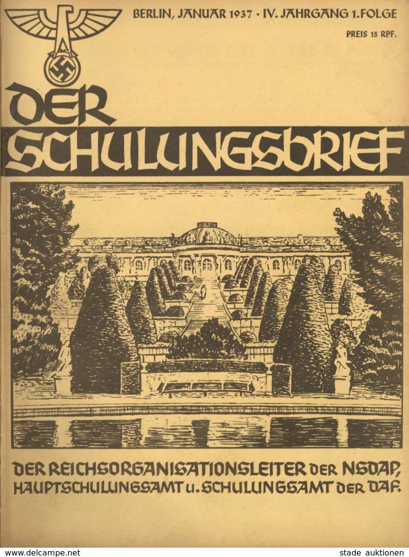 Buch WK II Zeitschrift Der Schulungsbrief IV. Jahrgang 1. - 12 Gebunden Hrsg. Reichsschulungsleiter Zentralverlag Der NS - Weltkrieg 1939-45