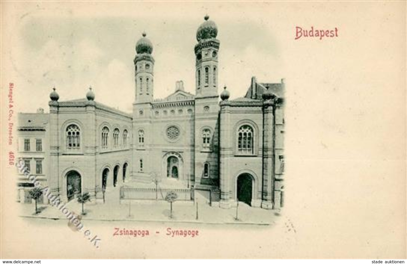 Synagoge BUDAPEST - I-II Synagogue - Giudaismo