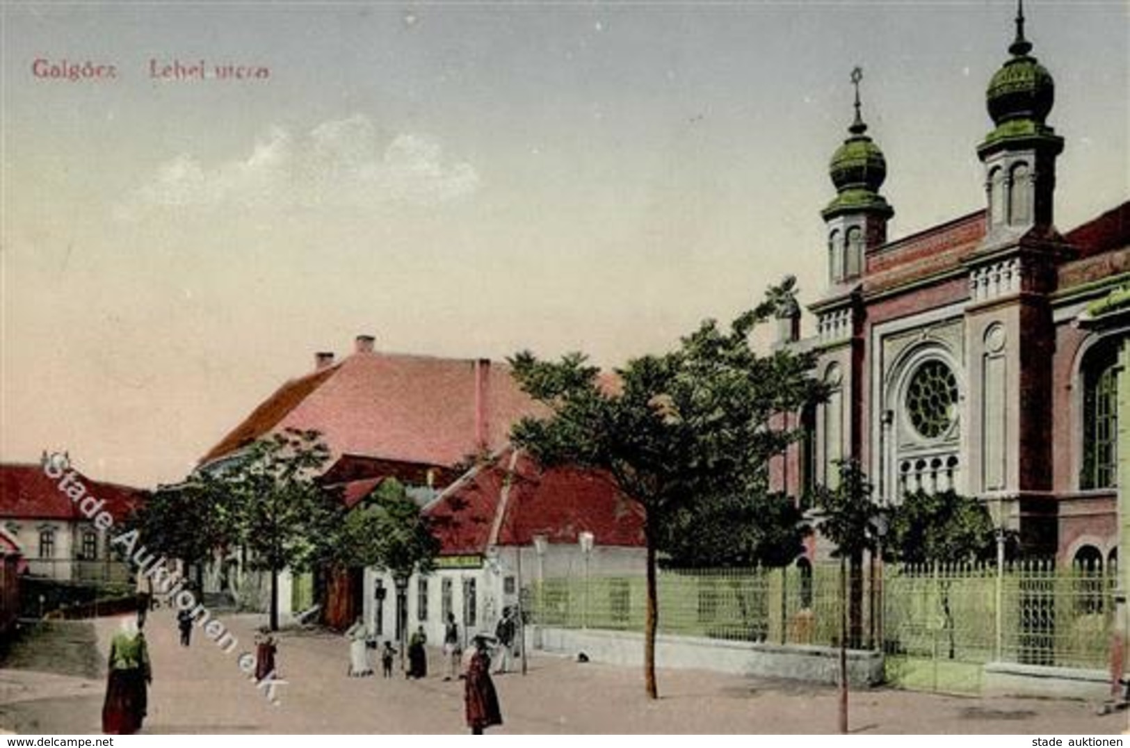 Synagoge Galgoc Hlohovec Slowakei 1915 I-II (Ecke Abgestoßen) Synagogue - Judaisme