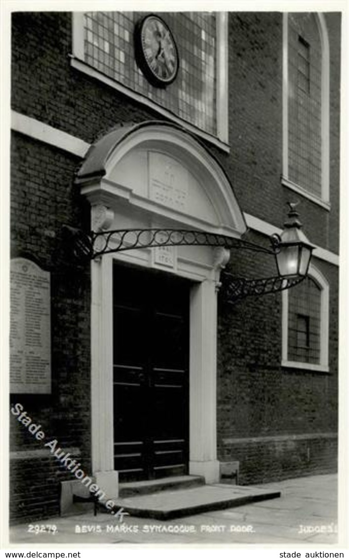 Synagoge London Großbritannien Bevis Marks Foto AK I-II Synagogue - Judaika