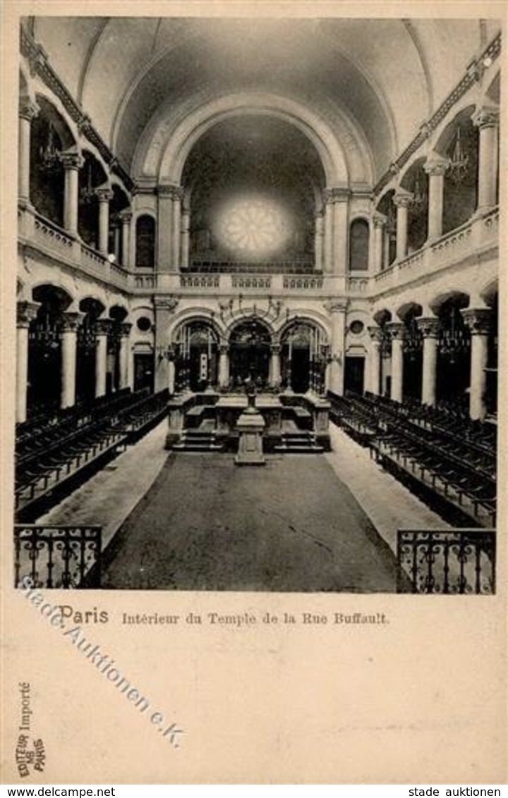 Synagoge PARIS - Inneres Der Synagoge In D. Rue Buffault I-II Synagogue - Jewish