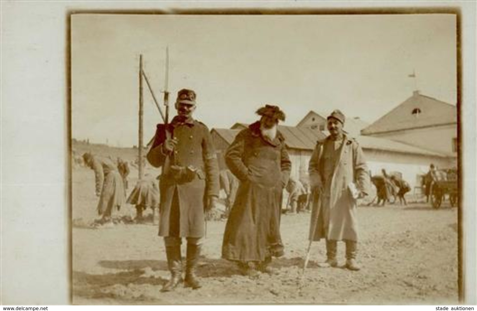 Judaika -  Juden-Foto-Ak - Juden Unter Bewachung Beim Arbeiten I-II Judaisme - Jewish