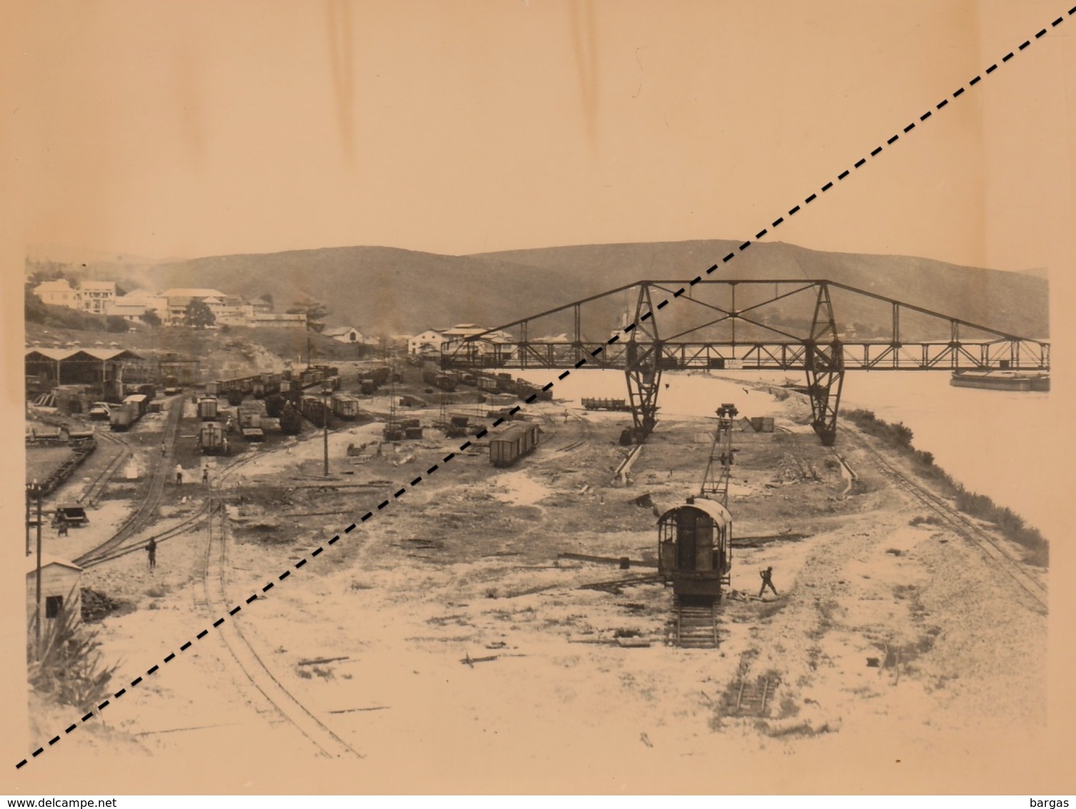 Photo Congo Afrique Chemins De Fer Train Pont Tranbordeur à Matadi - Afrika