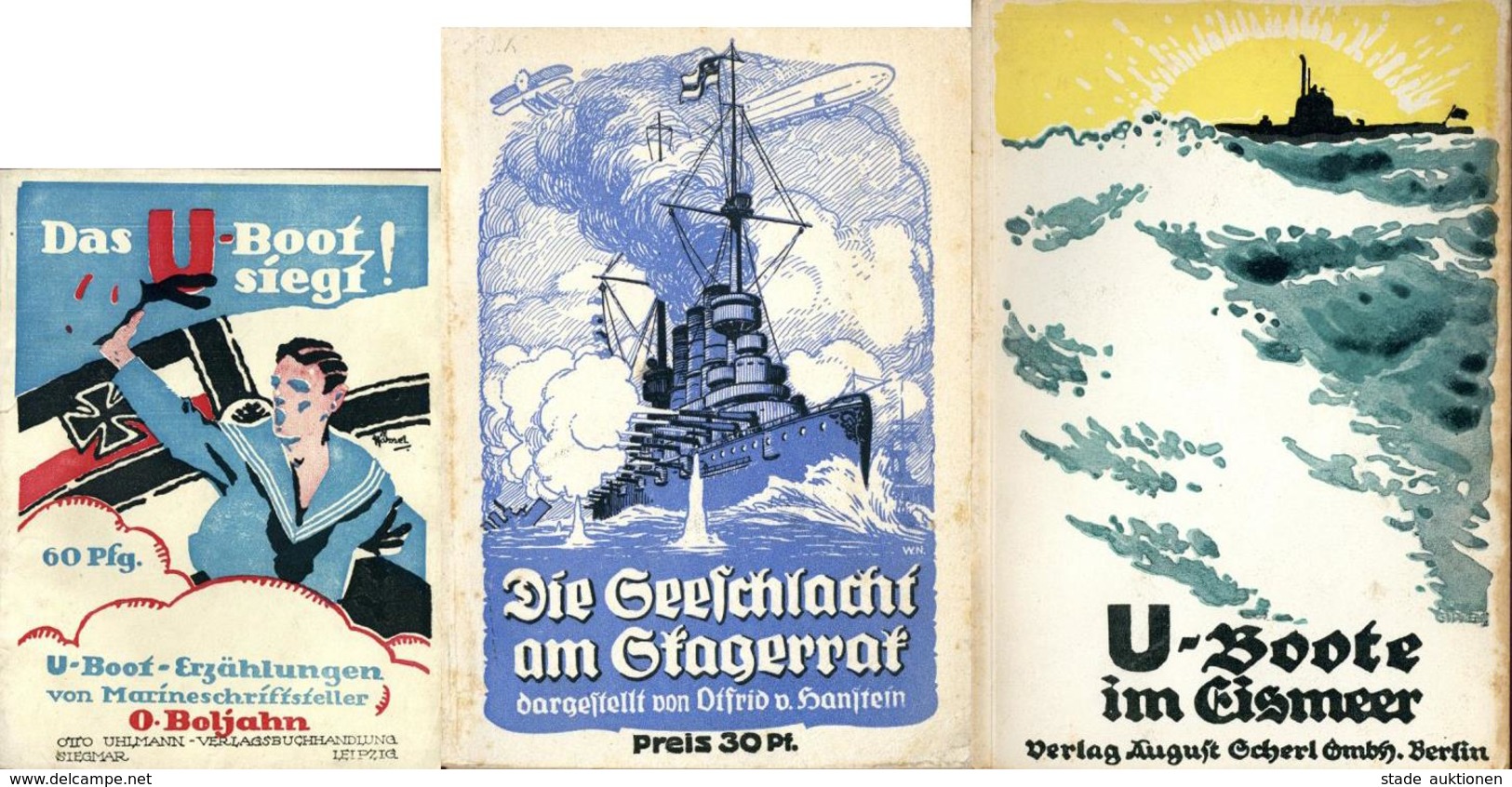 Marine U-Boot Buch Lot Mit 10 Büchern Div. Abbildungen II (Gebrauchsspuren) - Marines