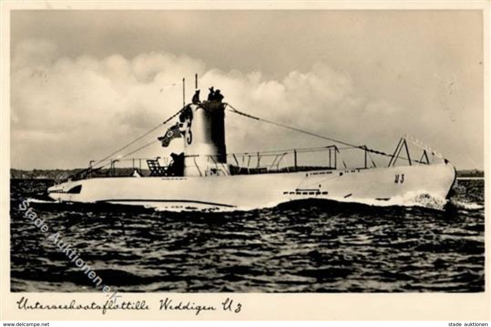 U-Boot WK II Unterseebootsflottille Weddigen U 3 Foto AK I-II - Other & Unclassified