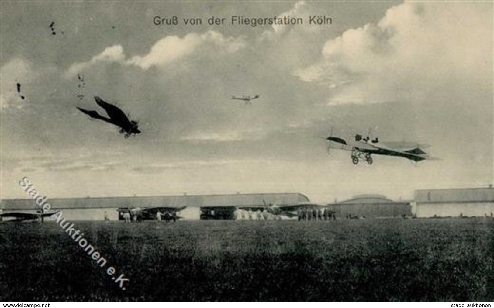 Flugzeug Vor 1945 Fliegerstation Köln 1913 I-II (fleckig) Aviation - Autres & Non Classés