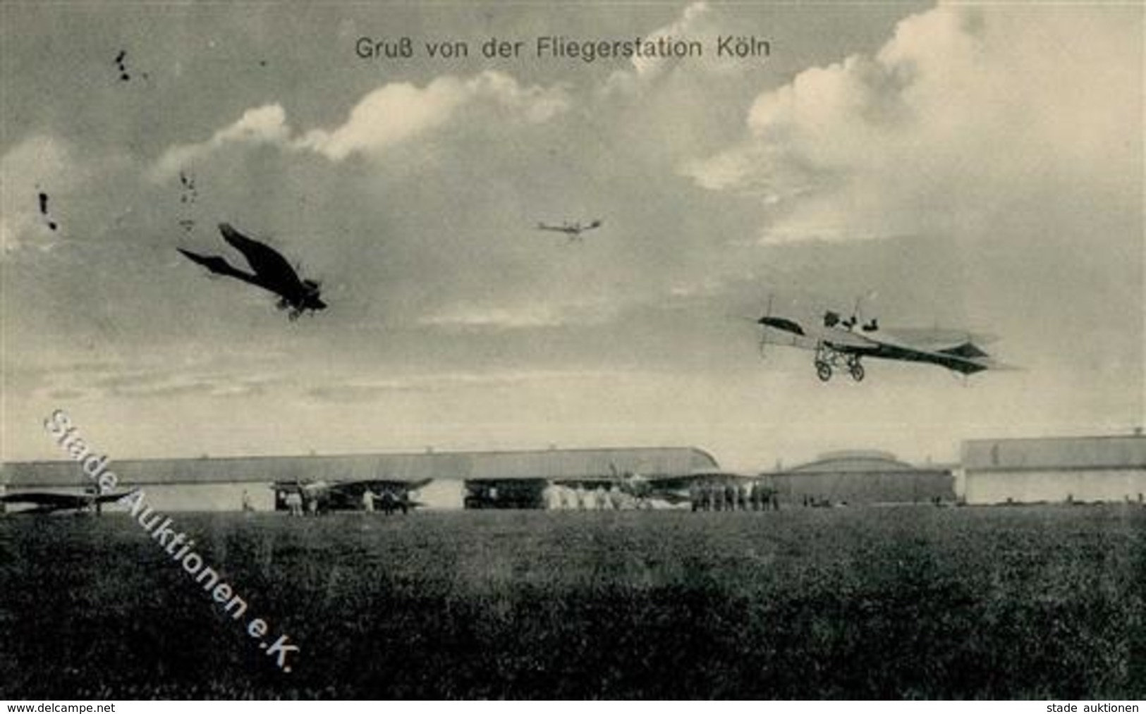 Flugzeug Vor 1945 Fliegerstation Köln 1913 I-II (fleckig) Aviation - Other & Unclassified