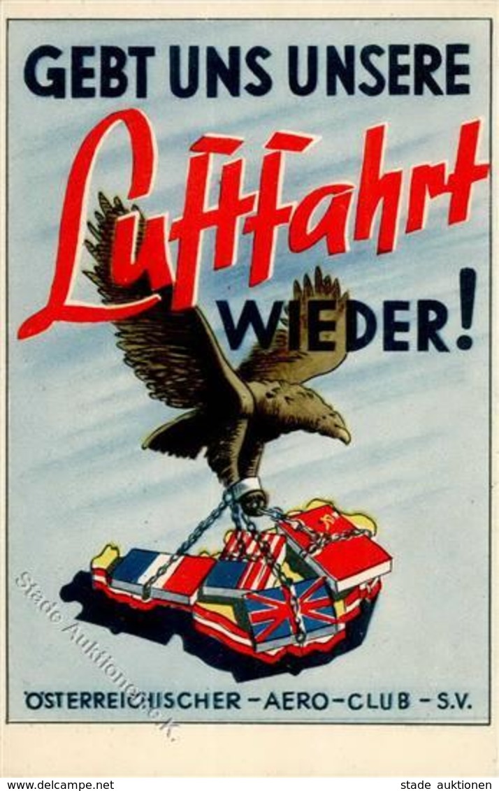 ÖSTERREICH - GEBT UNS UNSERE LUFTFAHRT WIEDER! Prop-Ak D. Österreichischem-AERO-CLUB I - Sonstige & Ohne Zuordnung