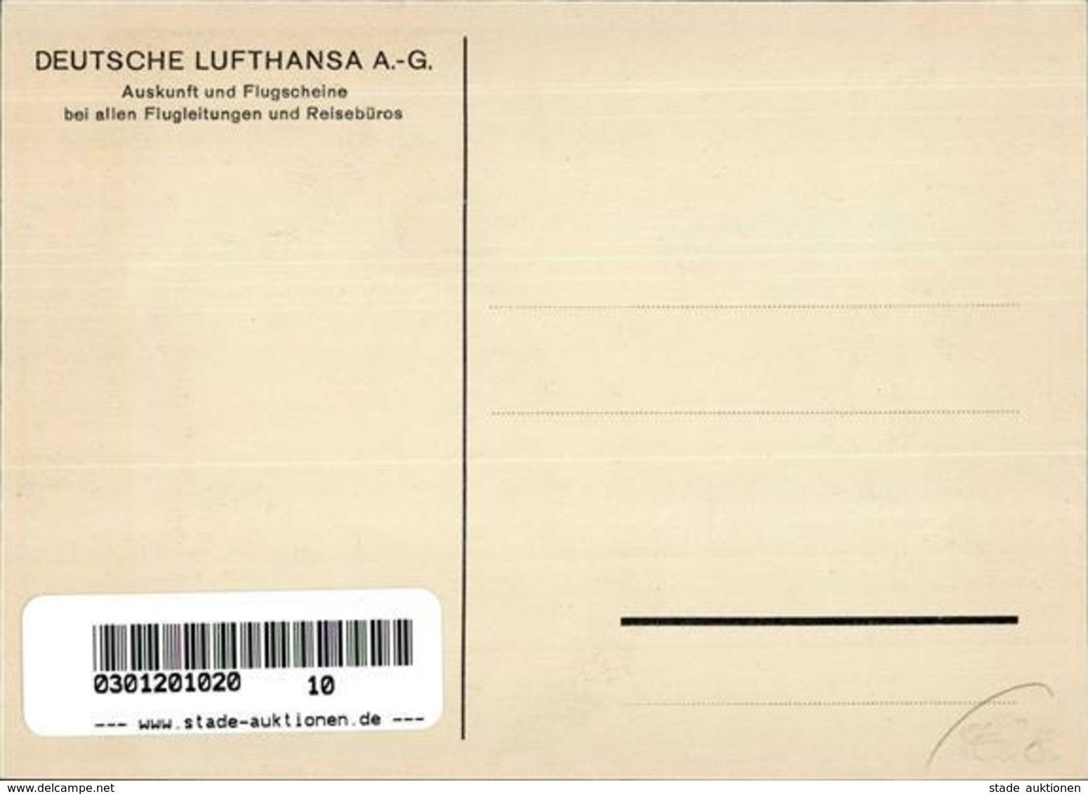 Lufthansa WK II Postkutsche I-II - Sonstige & Ohne Zuordnung