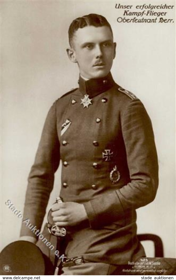 Sanke, Pilot Nr. 425 Berr Oberleutnant Foto AK I - War 1914-18