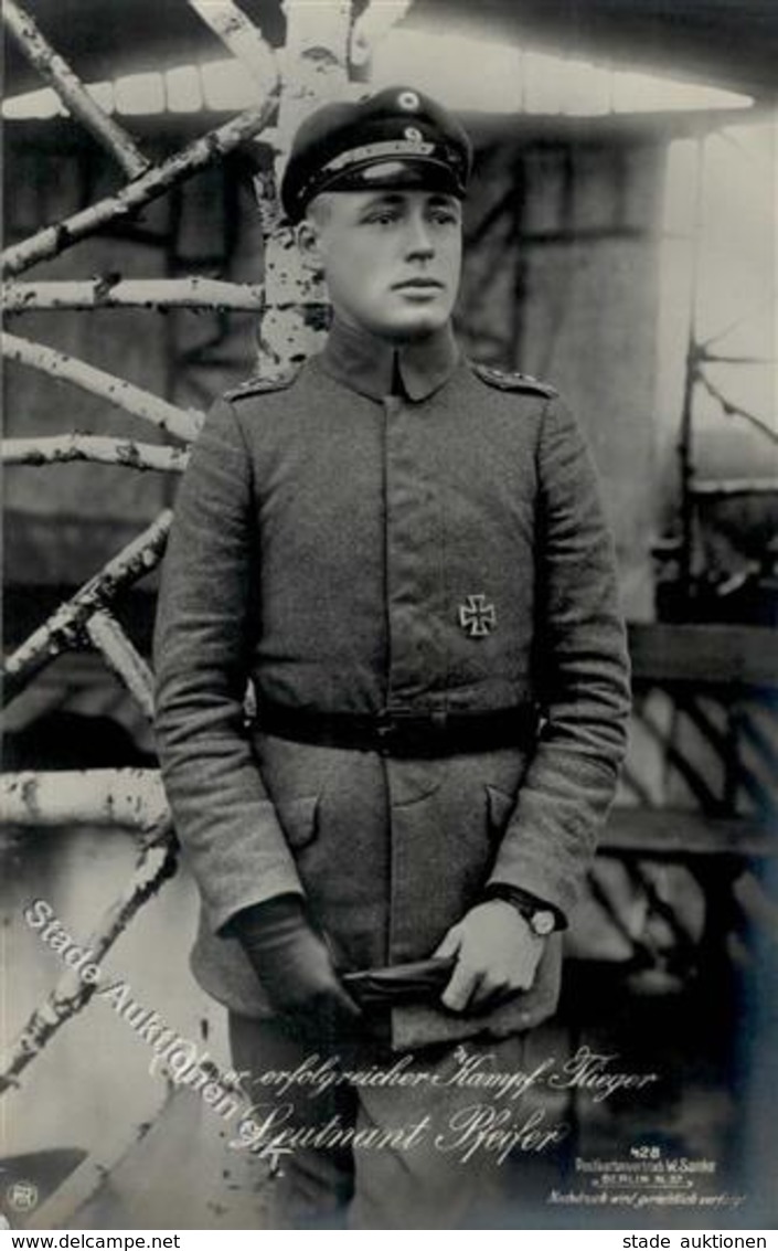 Sanke, Pilot Nr. 428 Pfeifer Leutnant Foto AK I - War 1914-18