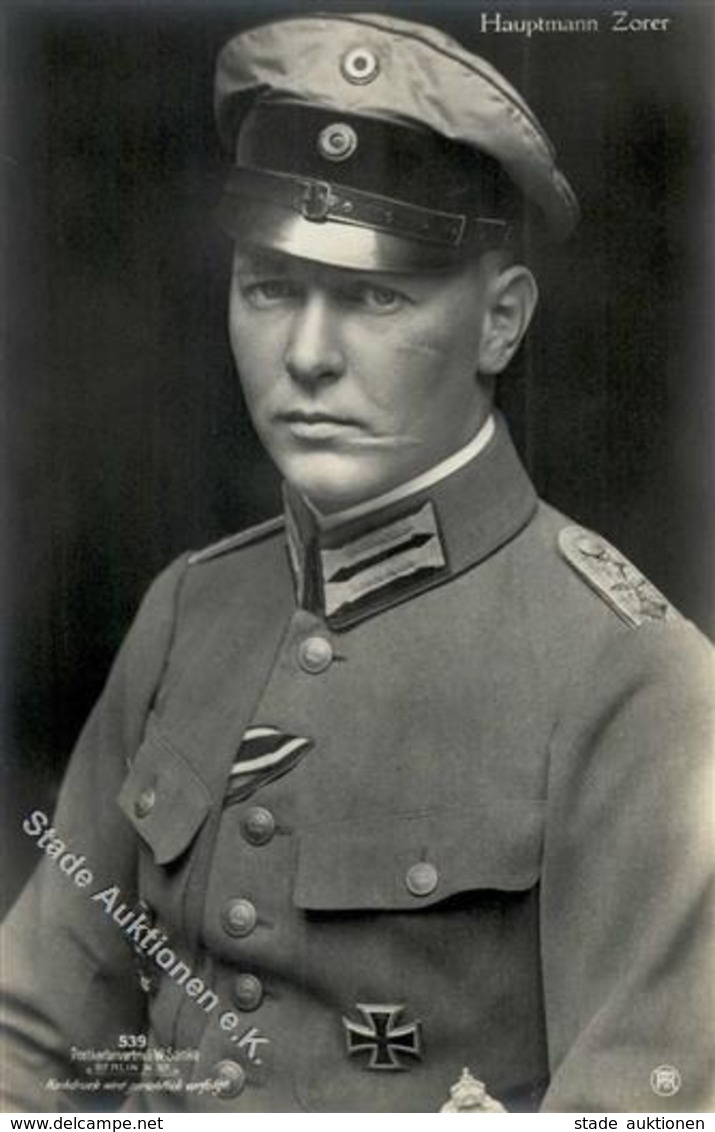 Sanke, Pilot Nr. 539 Zorer Hauptmann Foto AK I - War 1914-18