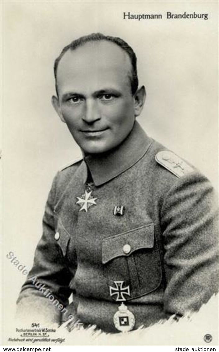 Sanke, Pilot Nr. 541 Brandenburg Hauptmann Foto AK I - War 1914-18