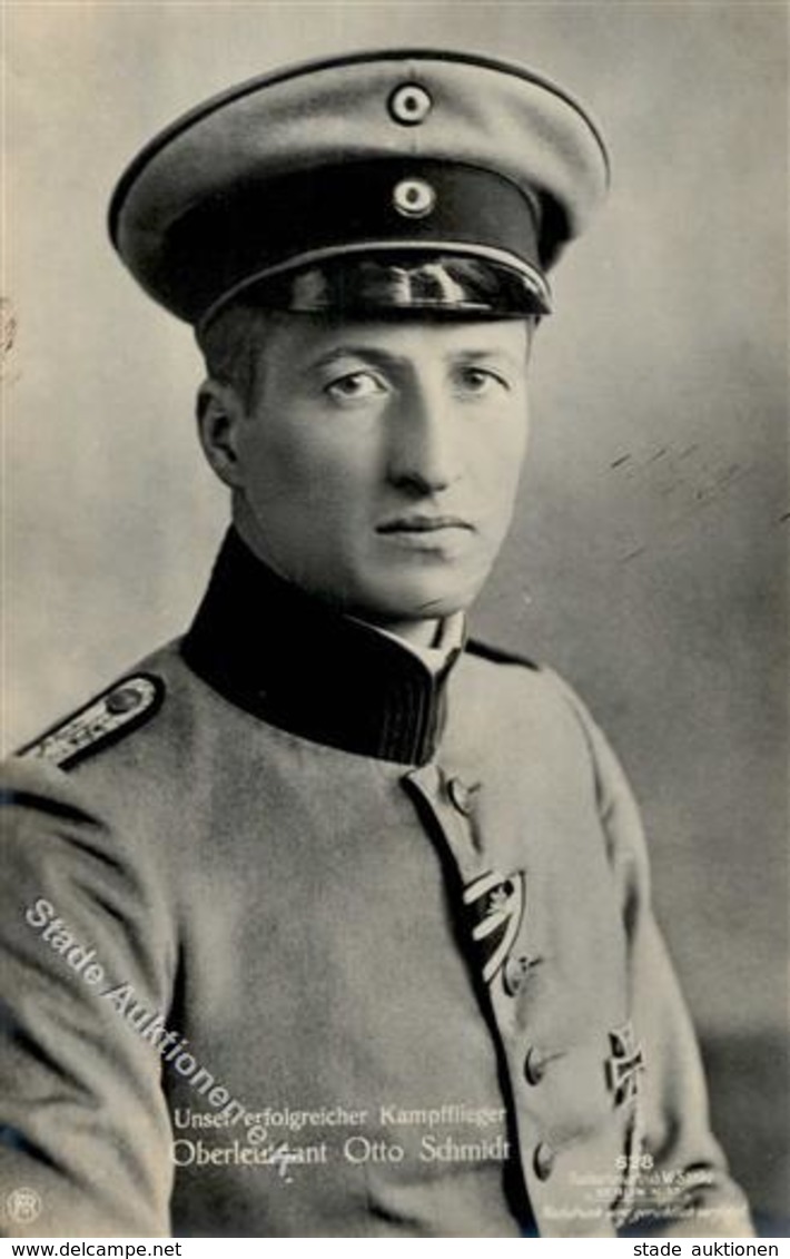 Sanke, Pilot Nr. 628 Schmidt, Otto Oberleutnant Foto AK I - War 1914-18